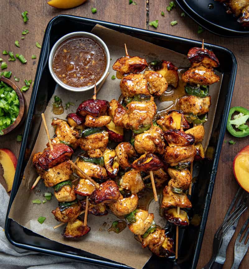 Jalapeno Peach Chicken Skewers I Am Homesteader