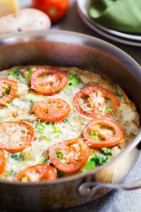 Broccoli and Potato Frittata - I Am Homesteader