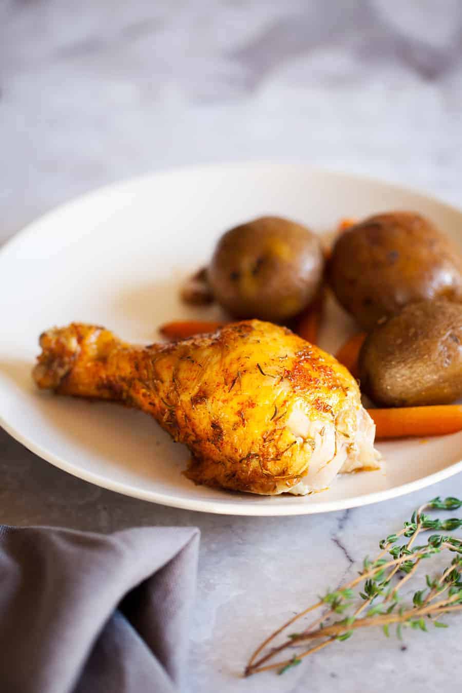 Slow Cooker Rotisserie Chicken • The Prairie Homestead