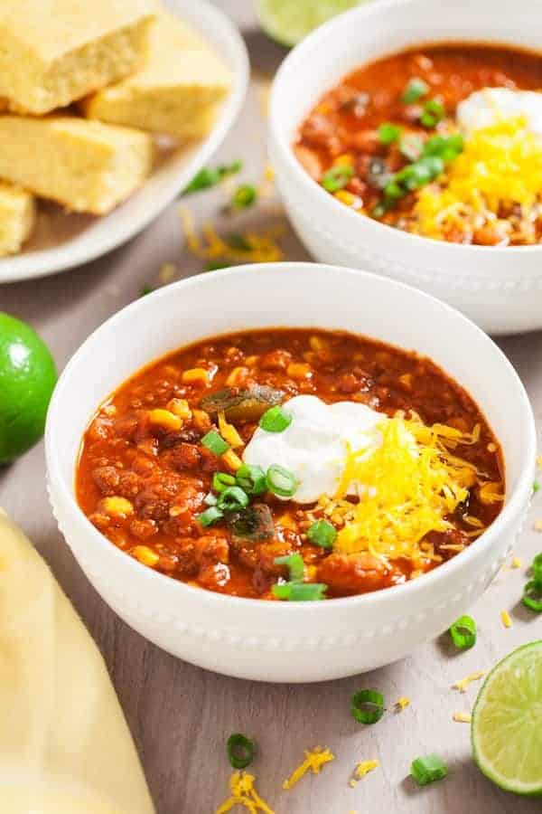 Slow Cooker Turkey Chili - I Am Homesteader