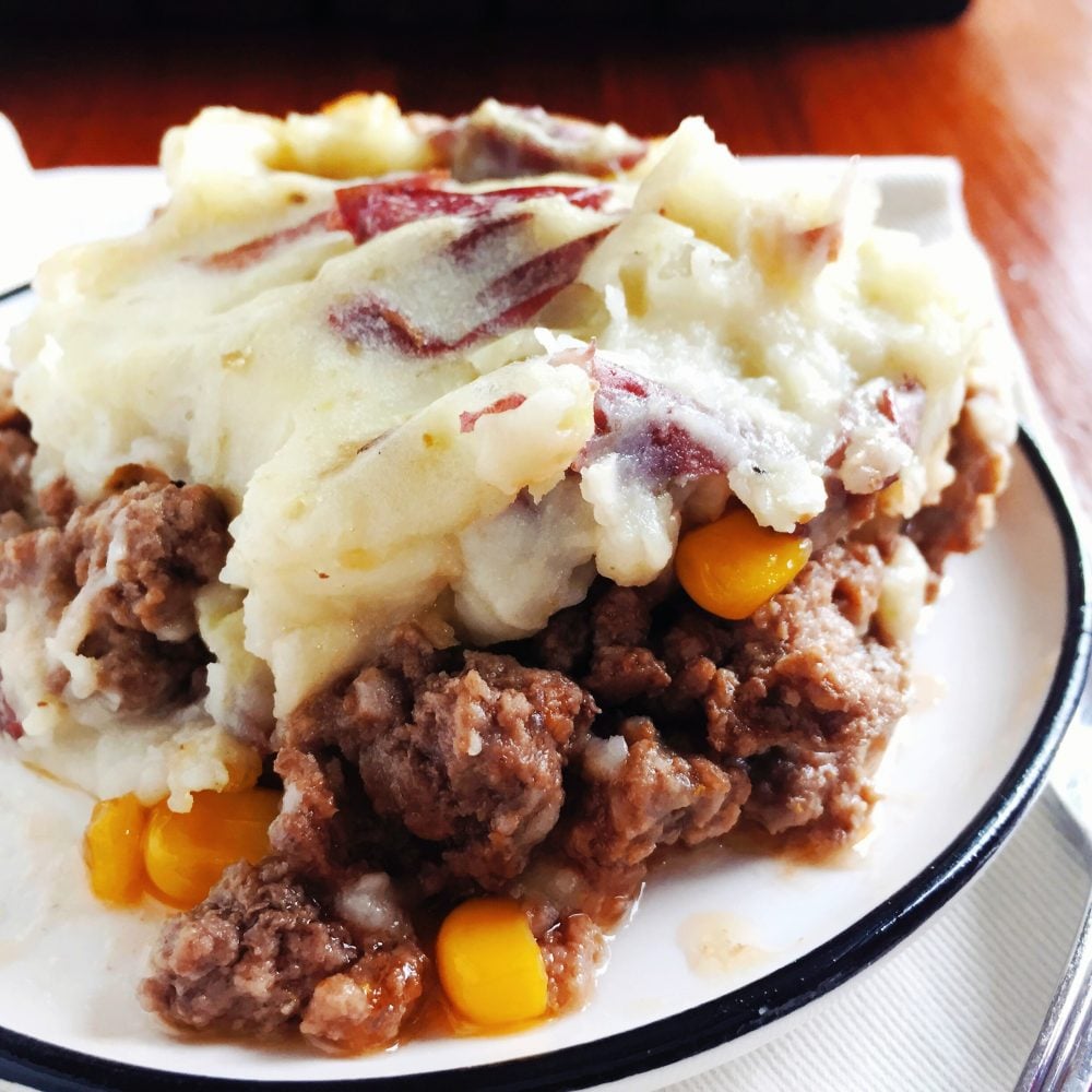 Country Meat and Mashed Potatoes Casserole - I Am Homesteader