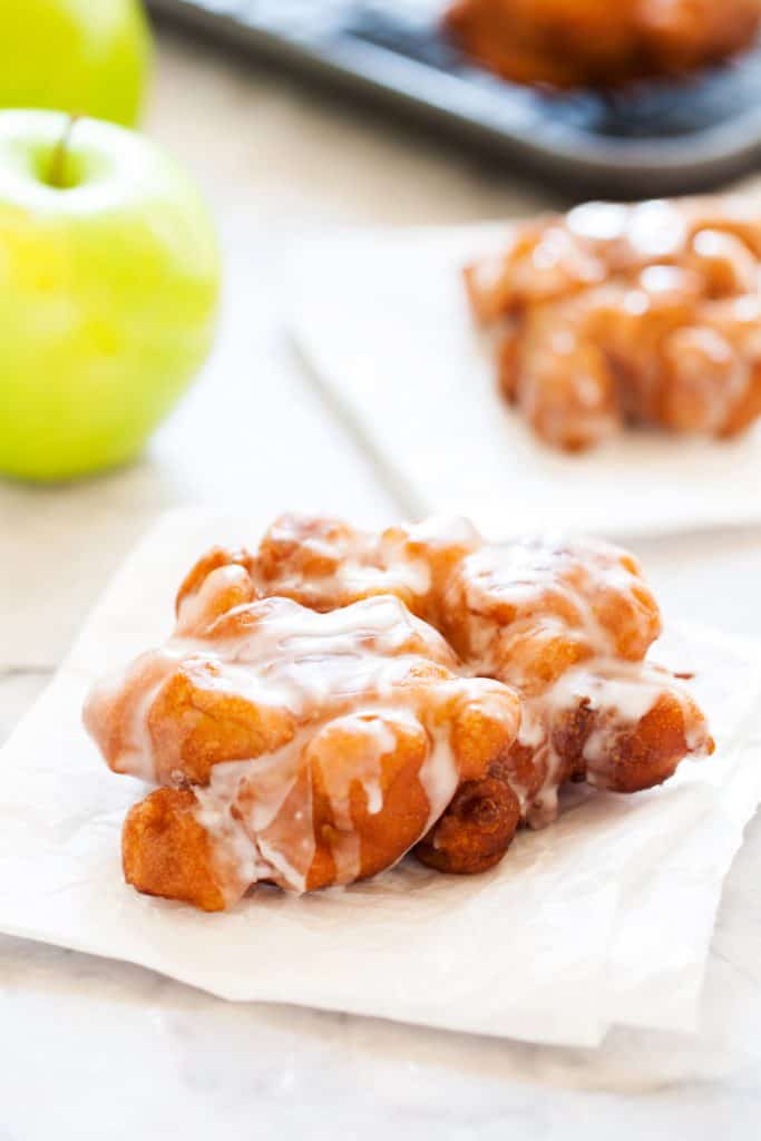 Apple Fritter on a Napkin