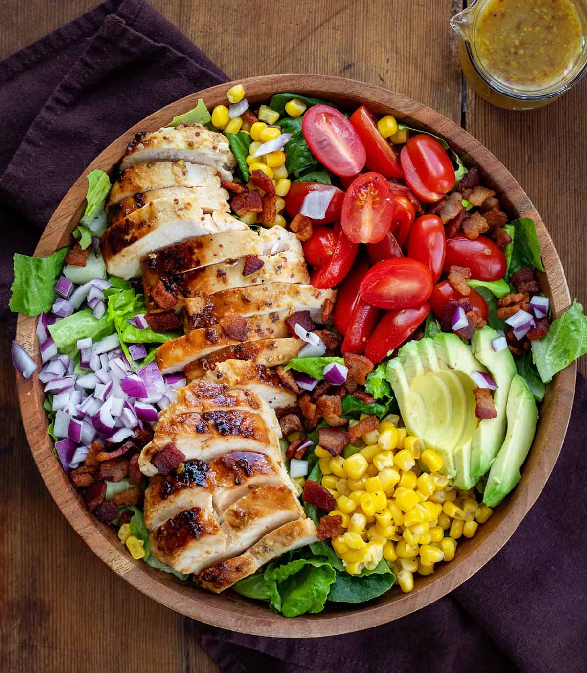 Bowl of Avocado Chicken Salad without the dressing on it yet. 