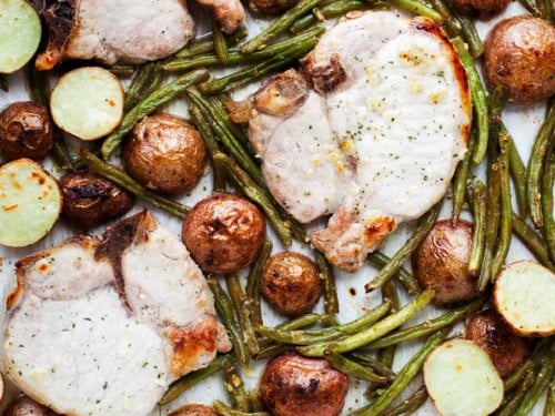 Ranch Pork Chops with Green Beans and Potatoes