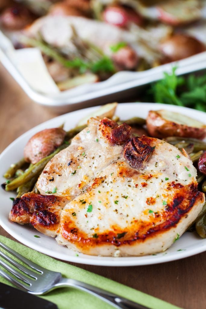 One Pan Ranch Pork Chops