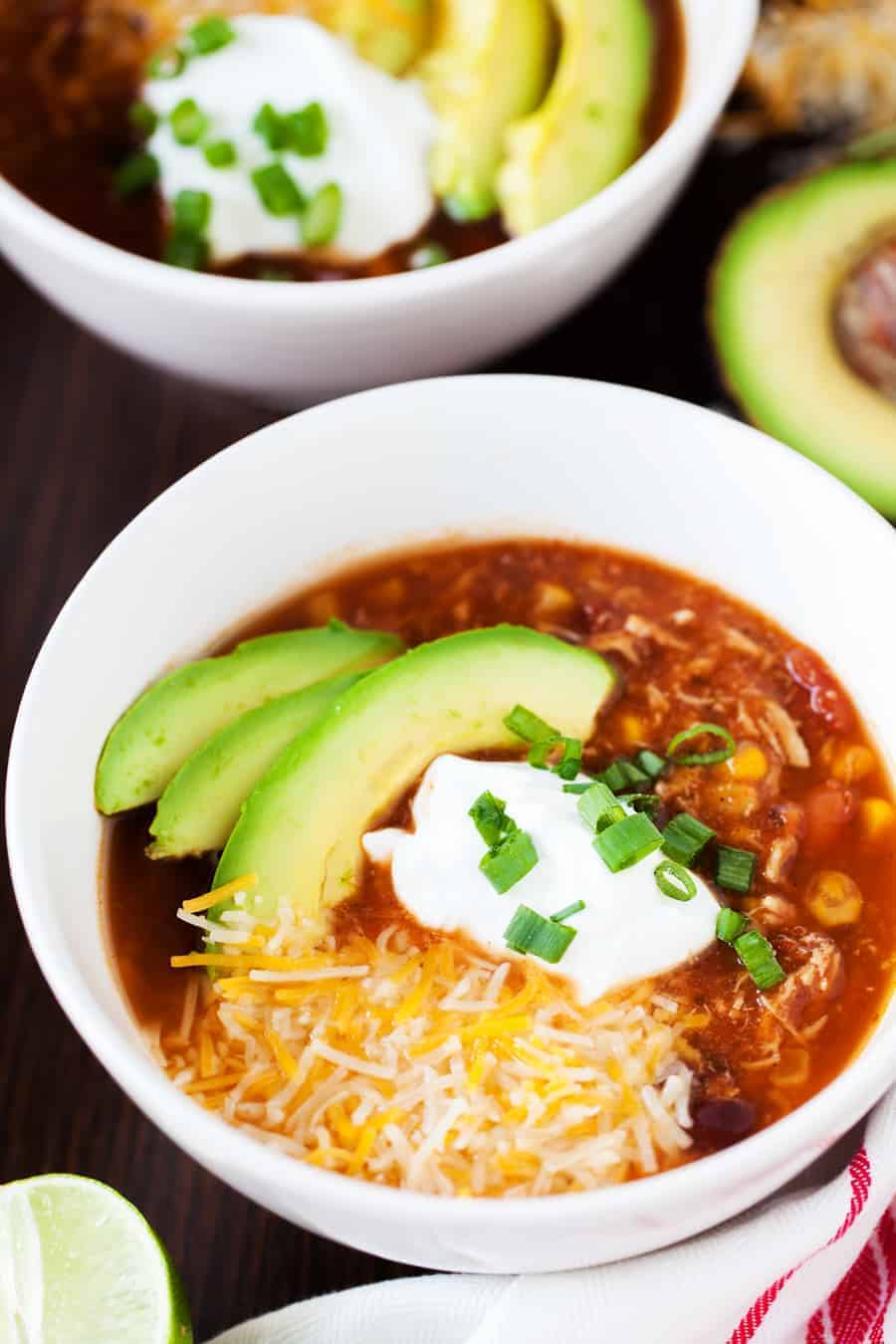 Seven Can Chicken Taco Soup