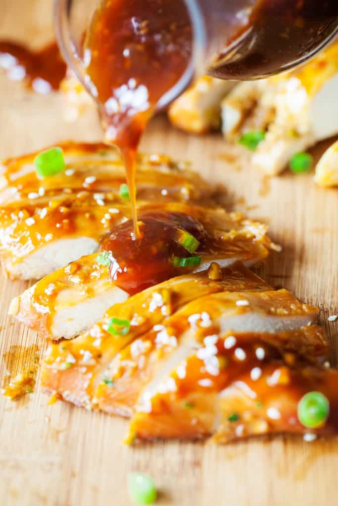 Slow Cooker Honey Garlic Chicken from iamhomesteader.com