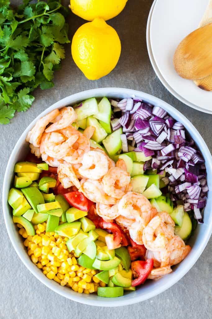 Shrimp and Avocado Salad - I Am Homesteader