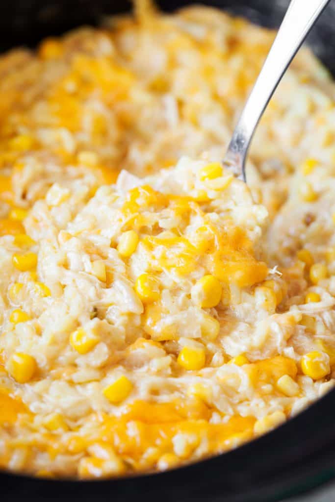 Slow Cooker Corn Chicken Casserole - I Am Homesteader