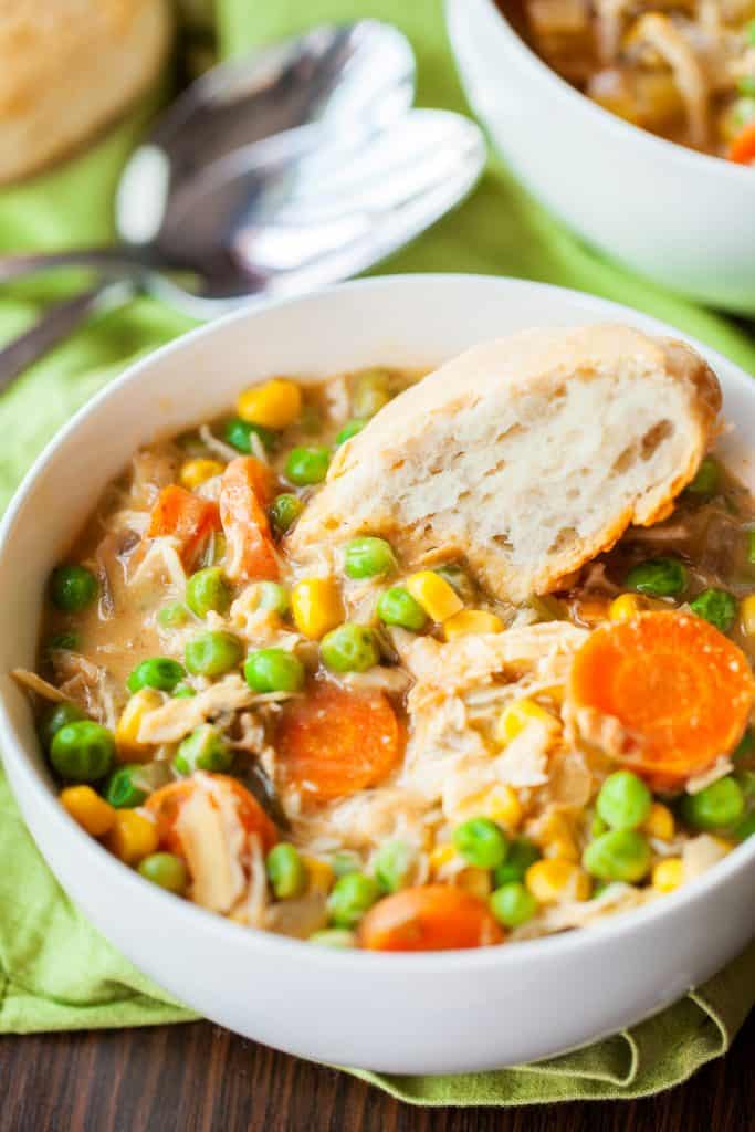 Easy Delicious Slow Cooker Chicken Pot Pie Soup