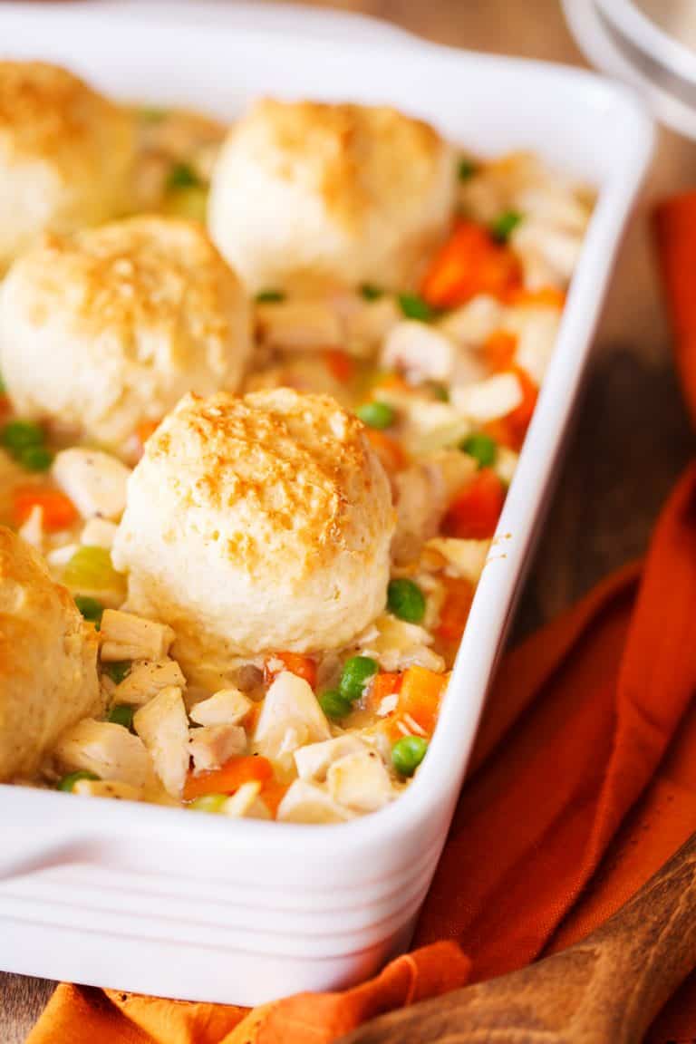 Dads Leftover Turkey Pot Pie Casserole - I Am Homesteader