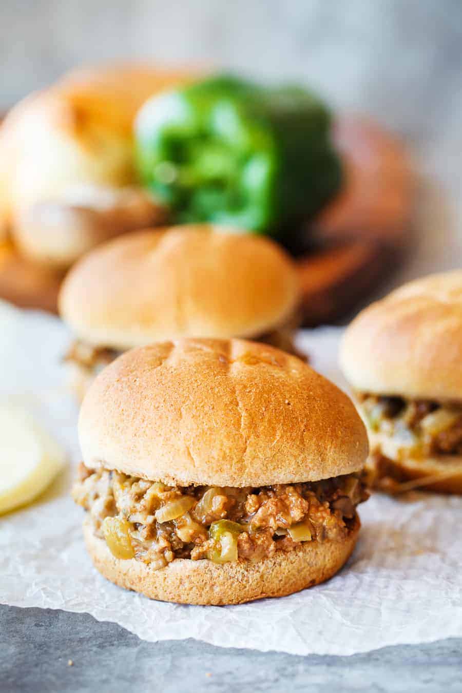 Philly Cheesesteak Sloppy Joes - I Am Homesteader