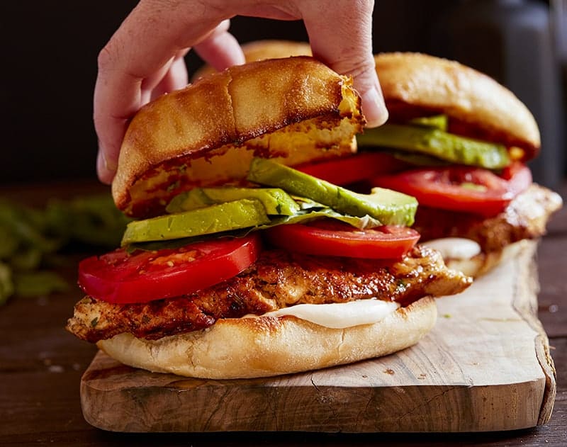 Chicken Caprese Sandwich with Toasted Bun