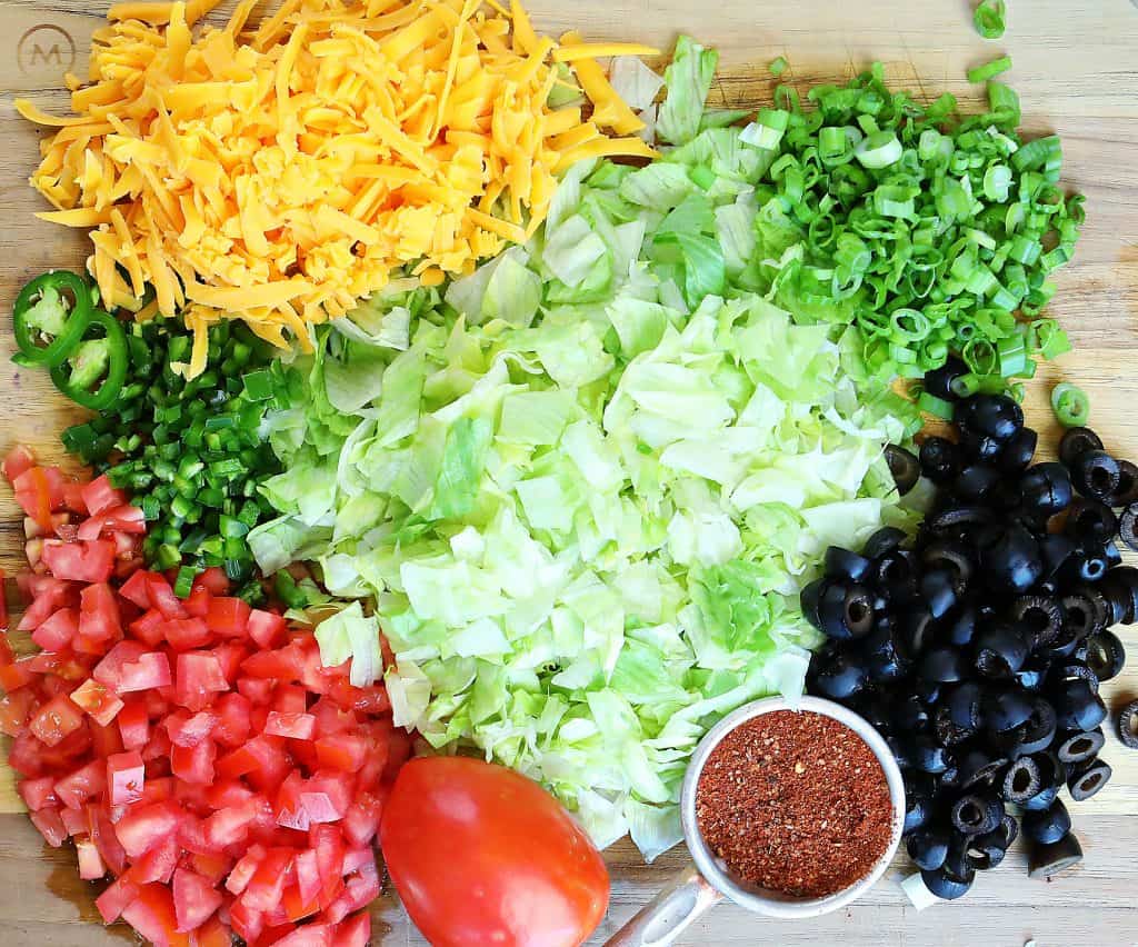 Perfect Taco Dip Ingredients!