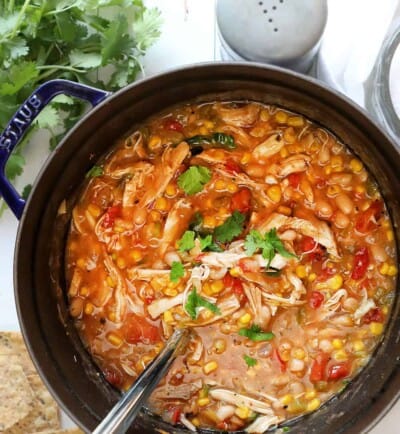 White Bean Chicken Chili - I Am Homesteader