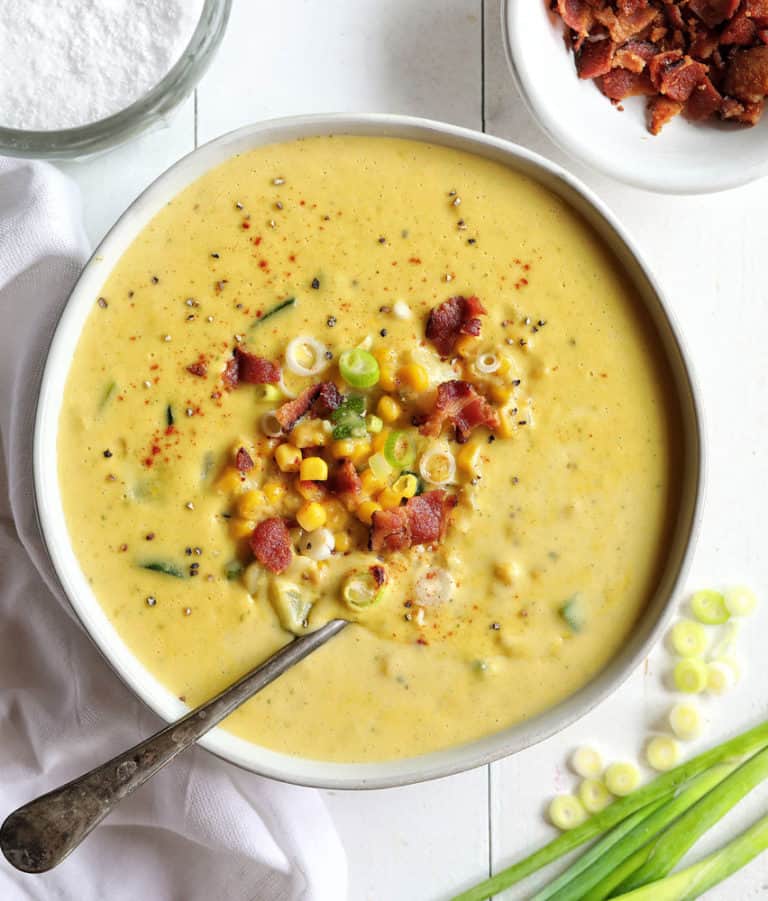 Zucchini Corn Chowder - I Am Homesteader