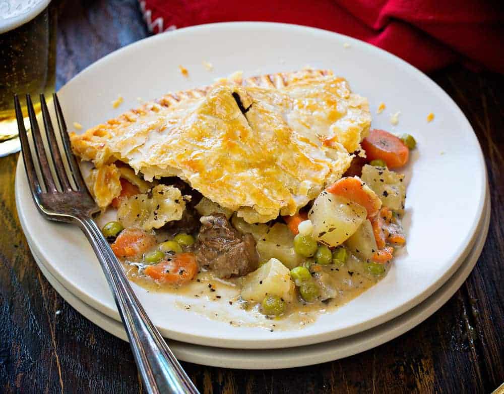 Double Crust Steak Pot Pie - Easy Beef Pot Pie with Leftovers