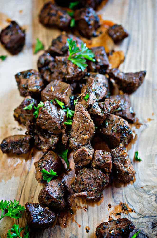 perfectly marinated steak bites