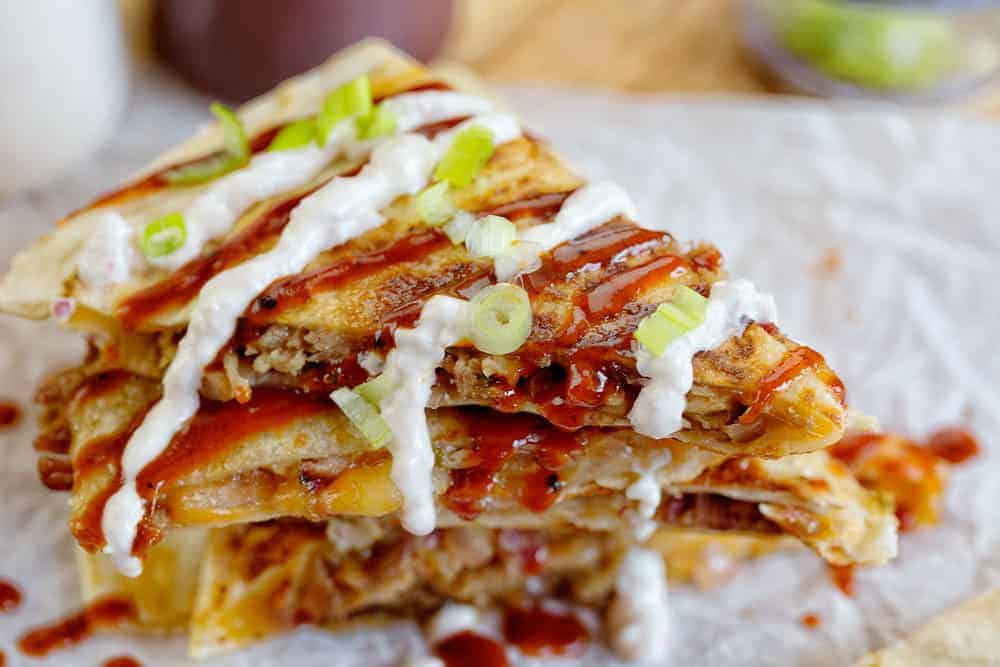 The best pulled pork quesadillas