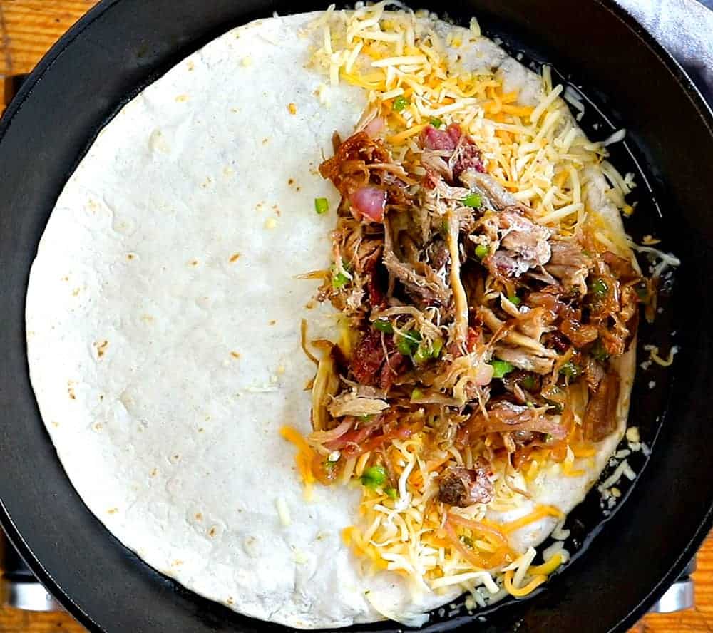 flavor packed pulled pork quesadillas!