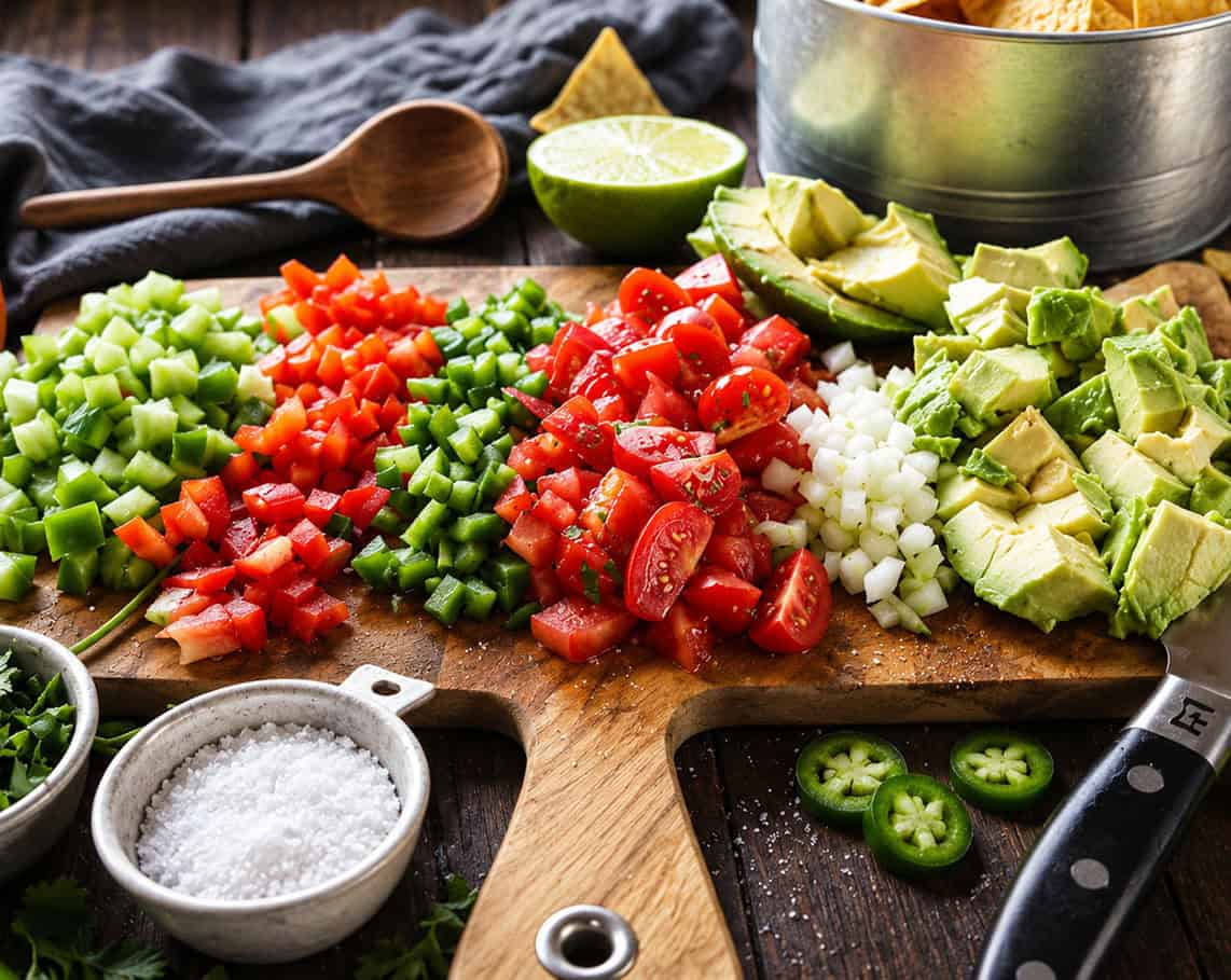 This isn’t your average guacamole! My Loaded Bacon Homemade Guacamole takes creamy avocado and fresh veggies and kicks it up with crispy bacon and all the vegetables! All of the ingredients that go into loaded guacamole.