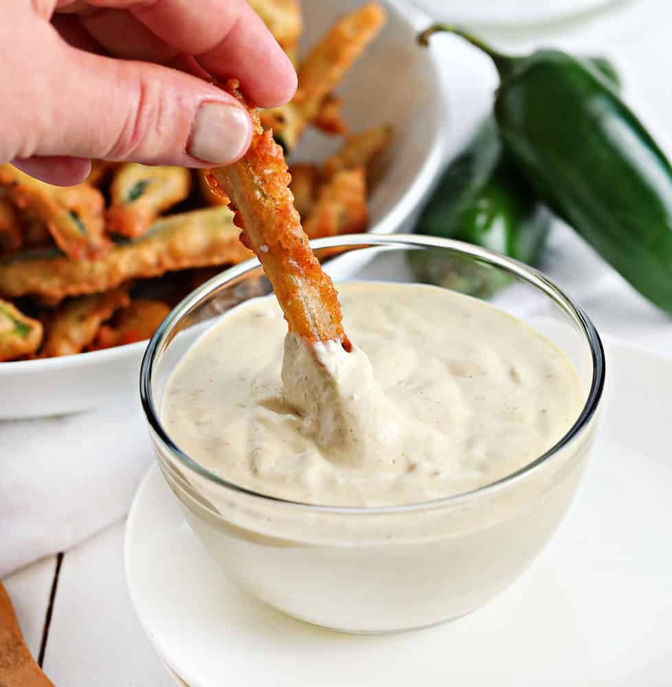 Fried Jalapeno with Jalapeno Ranch Dressing