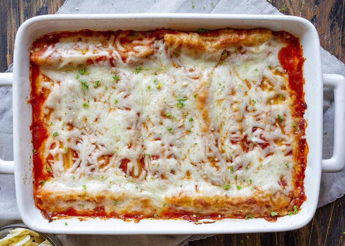 Three Cheese Manicotti