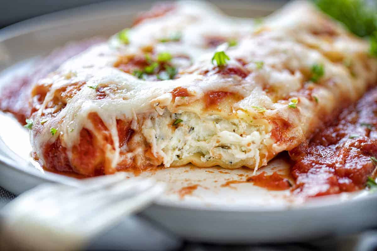 Three Cheese Manicotti