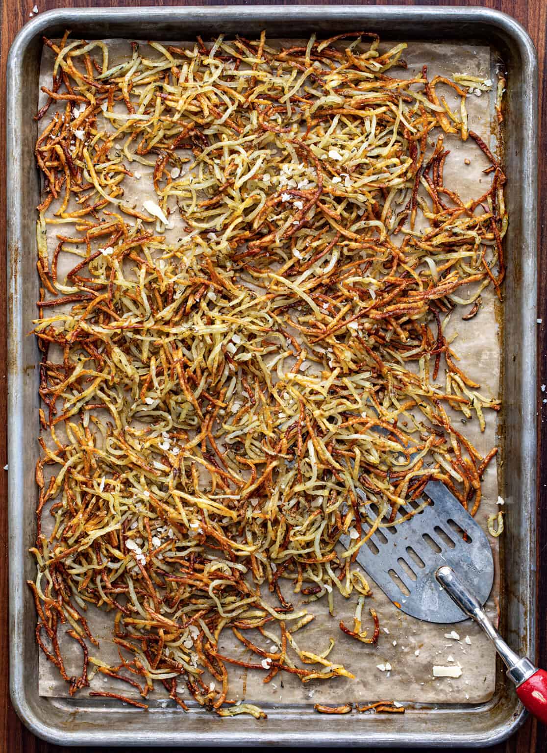 Baked Parmesan Rosemary Shoestring Fries {VIDEO} I Am Homesteader