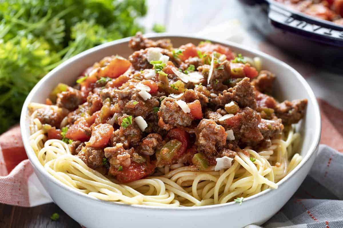The Best Spaghetti and Meat Sauce