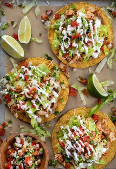 Chicken Tostadas - I Am Homesteader