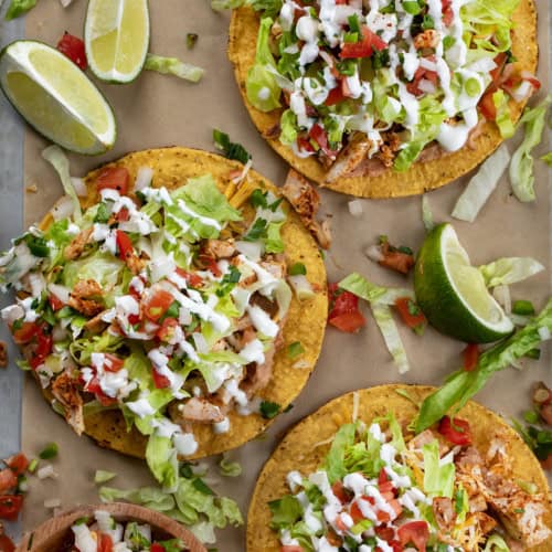 Chicken Tostadas - I Am Homesteader