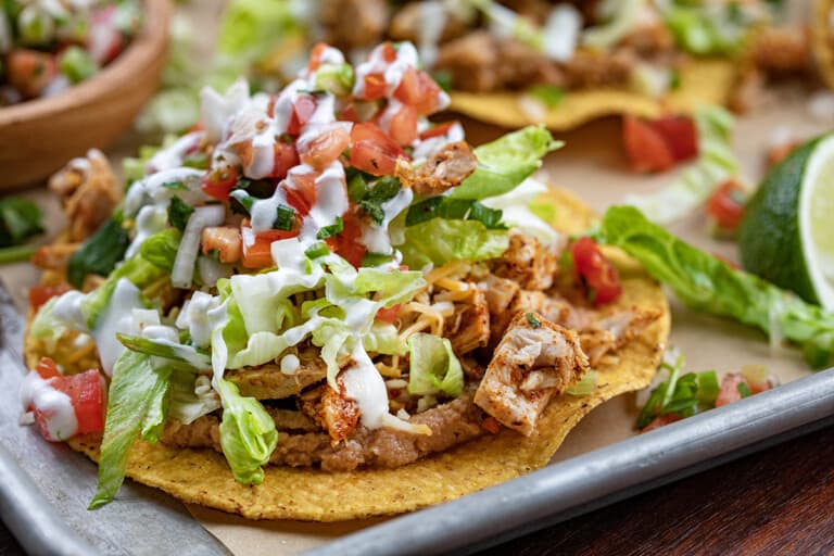 Chicken Tostadas - I Am Homesteader