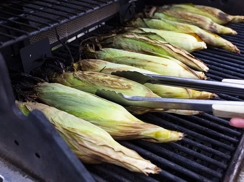Corn in Husk on the Grill