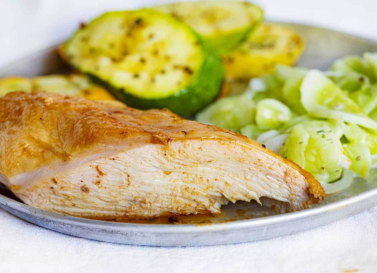 Juicy Chicken Breast from Beer Can Chicken