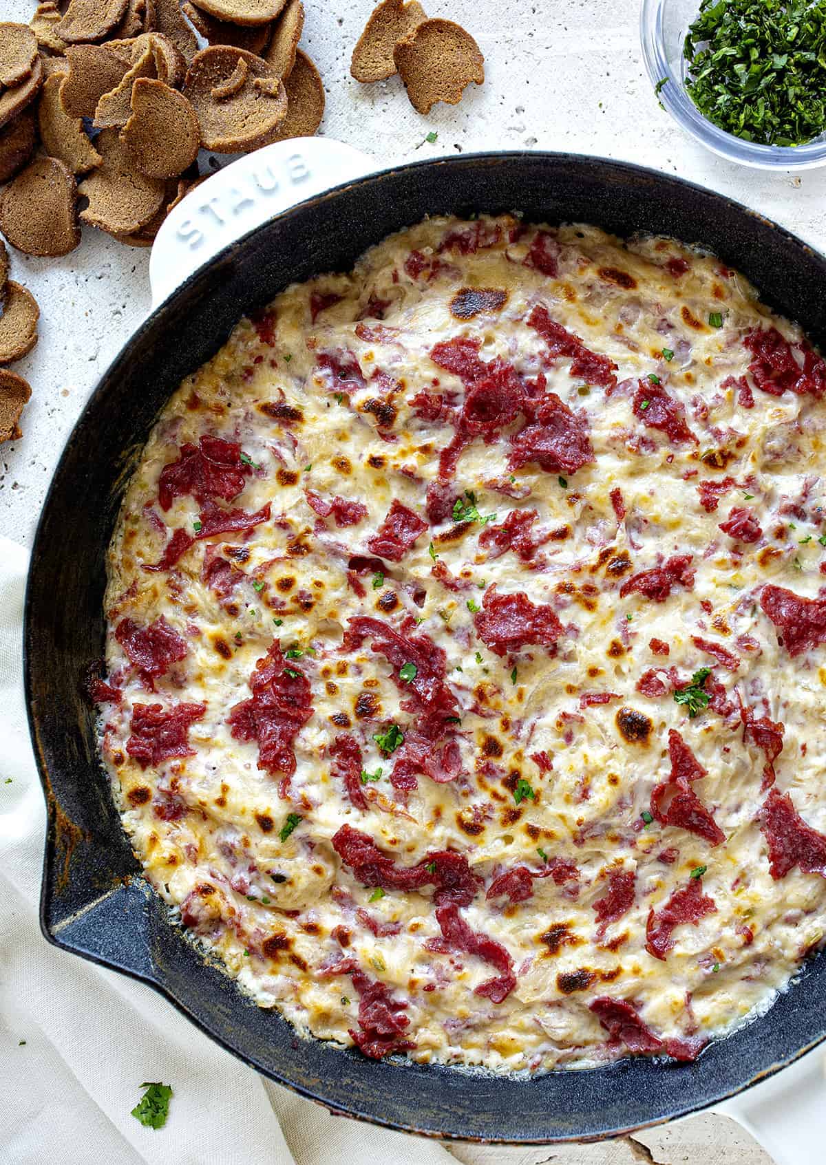 Overhead Reuben Dip