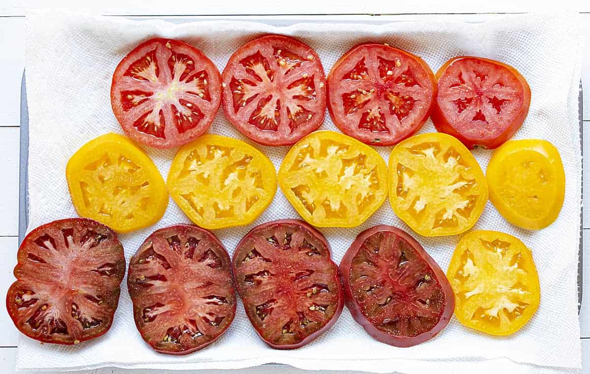 Tomatoes laid Out and Being Salted and Dried