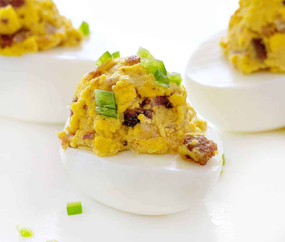 Bacon Jalapeno Deviled Eggs