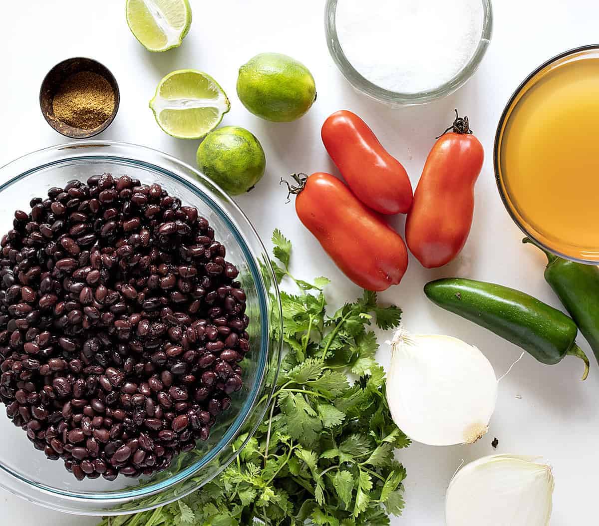 Ingredients for Black Bean Soup