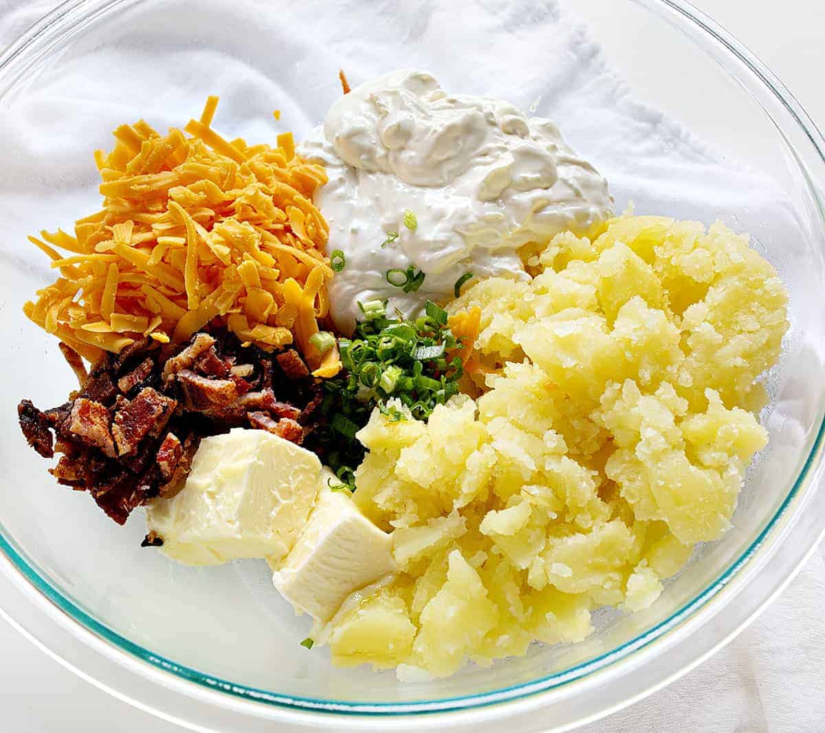 Ingredients for Twice Baked Potatoes Recipe