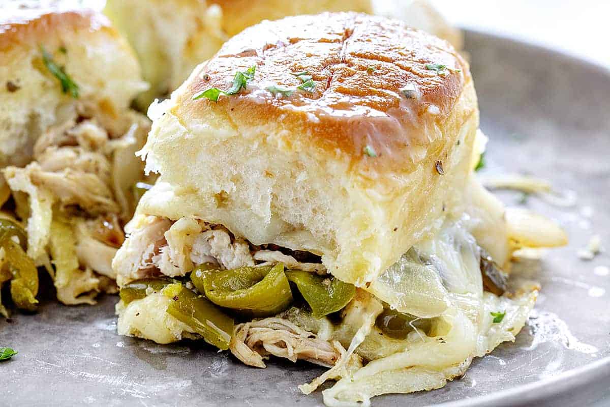 Chicken Philly Sliders