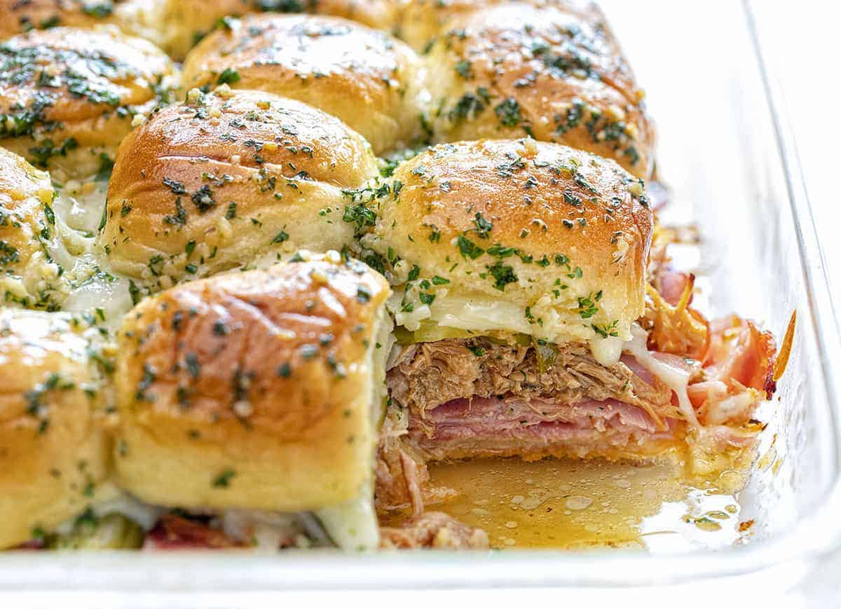 Hot Ham and Cheese Sliders - Belly Full