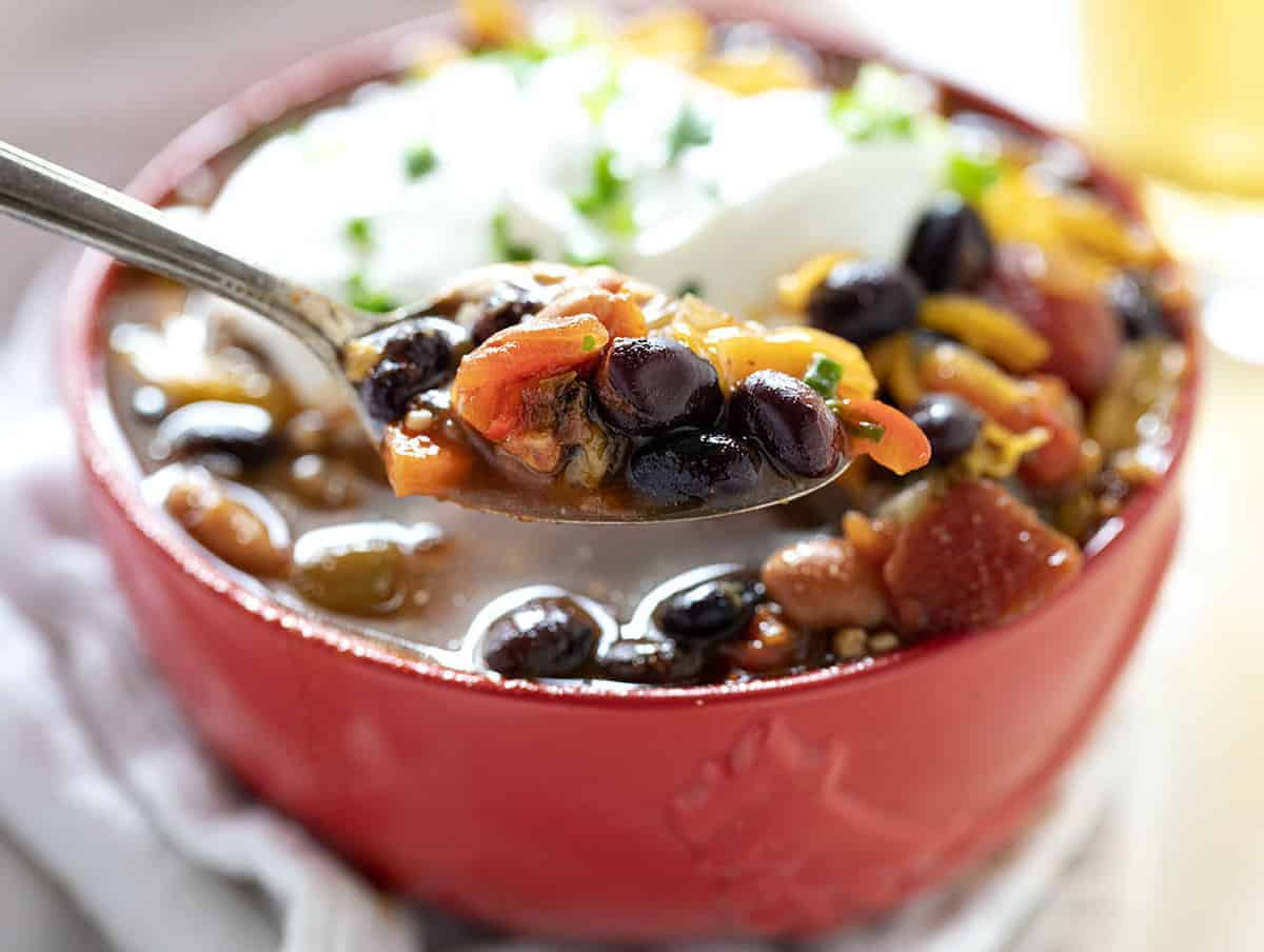 Bowl of Meatless Chili