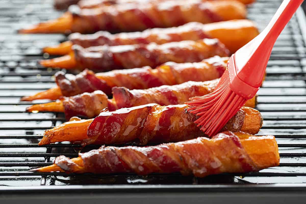 Glazing Maple Bacon Carrots