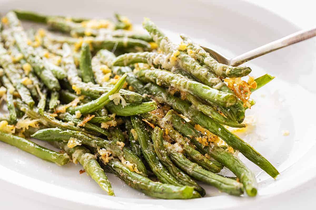 Spoonful of Roasted Parmesan Green Beans