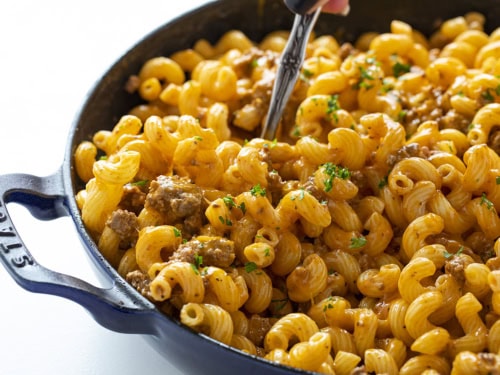 Hamburger Macaroni Skillet I Am Homesteader