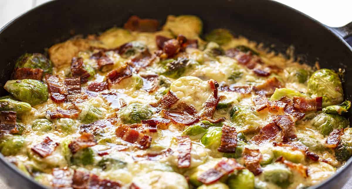 Gruyere Creamy Cheesy Brussel Sprouts