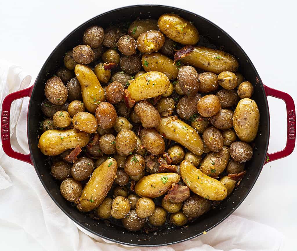 Roasted Bacon Potatoes - I Am Homesteader