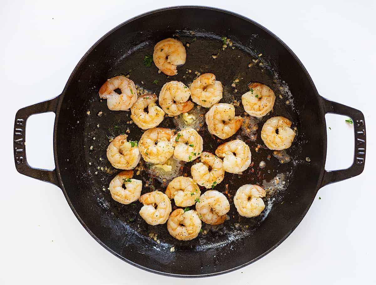 Shrimp Scampi in a Skillet