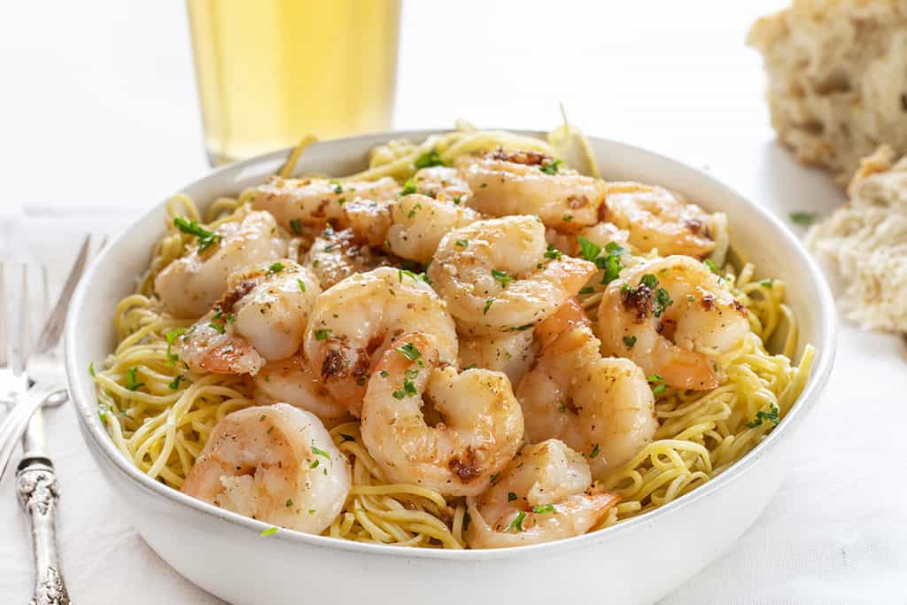 Shrimp Scampi Linguine - I Am Homesteader